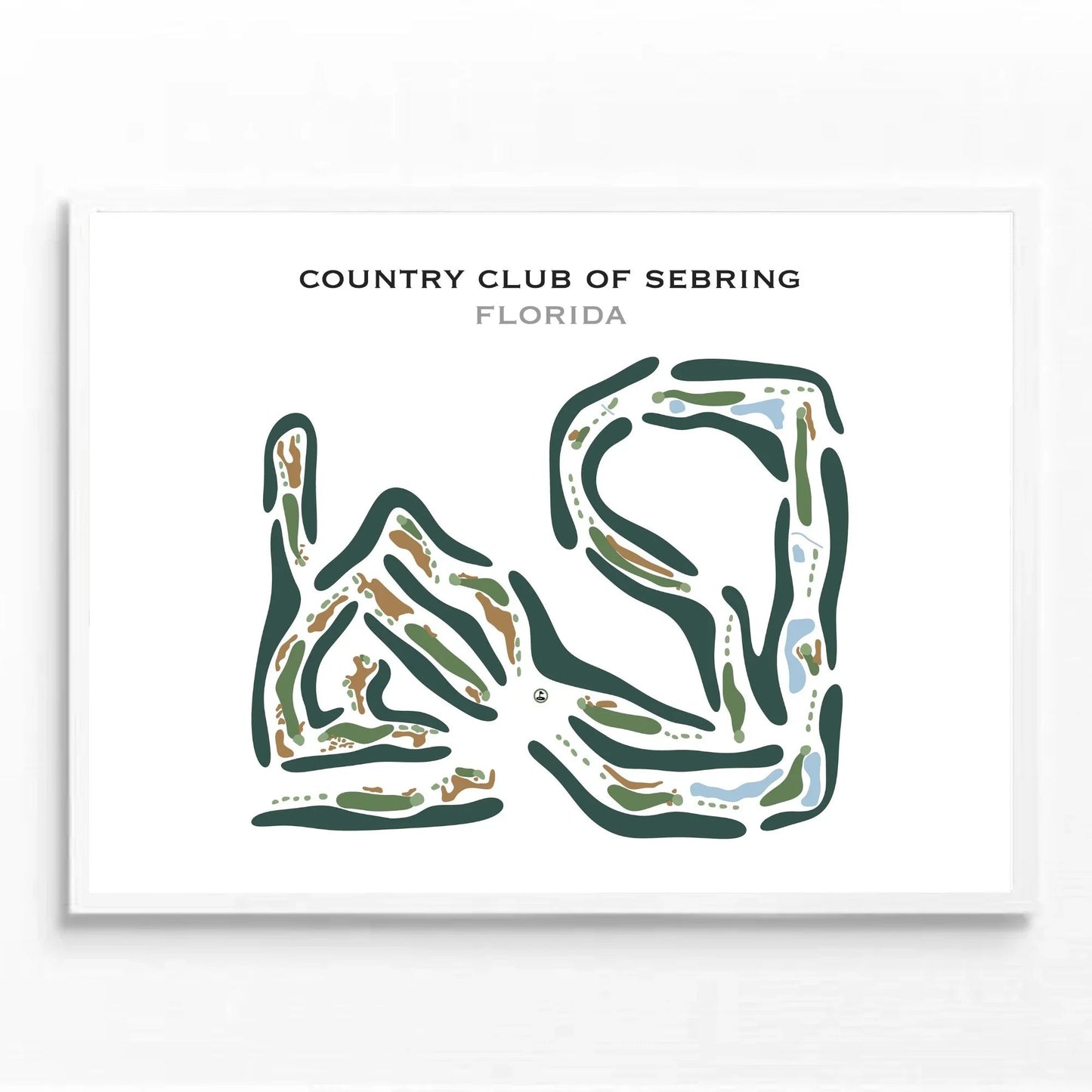 Country Club of Sebring, Florida - Printed Golf Course