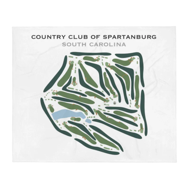 Country Club of Spartanburg, South Carolina - Printed Golf Course