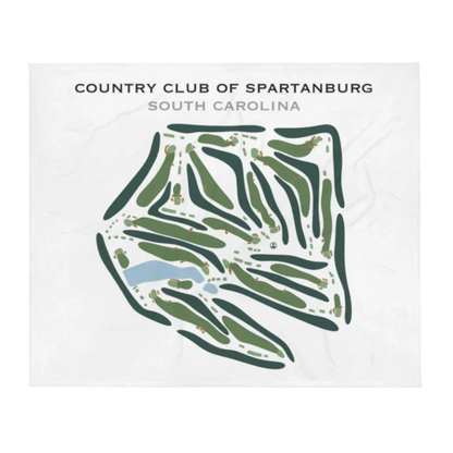 Country Club of Spartanburg, South Carolina - Printed Golf Course