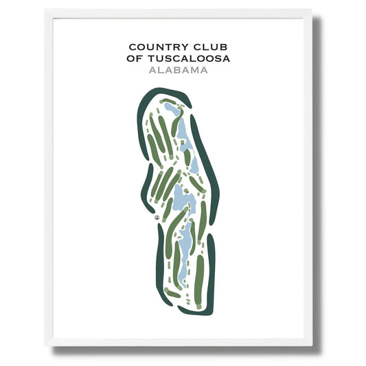 Country Club of Tuscaloosa, Alabama - Printed Golf Course
