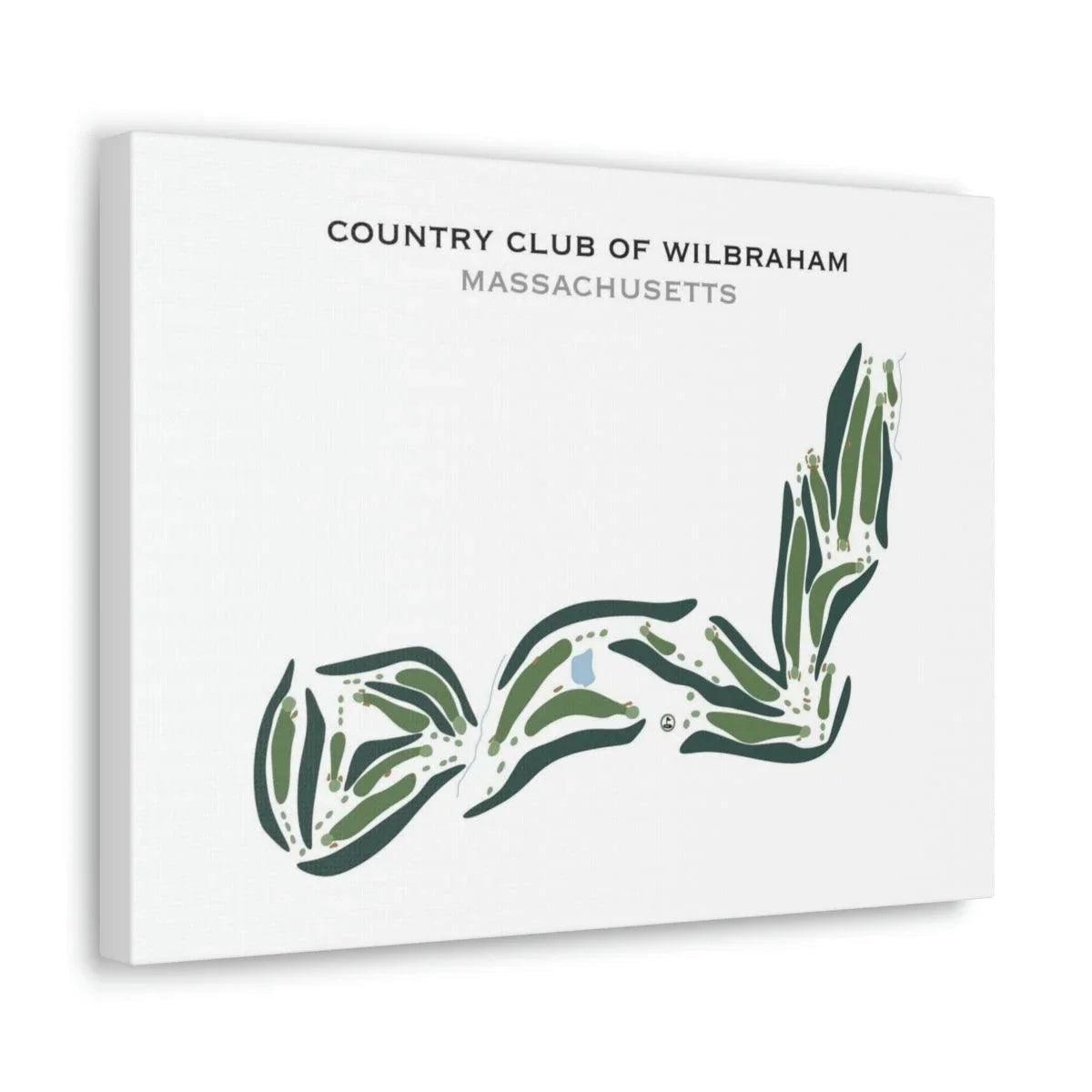 Country Club of Wilbraham, Massachusetts - Printed Golf Courses