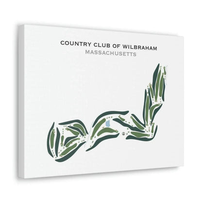Country Club of Wilbraham, Massachusetts - Printed Golf Courses