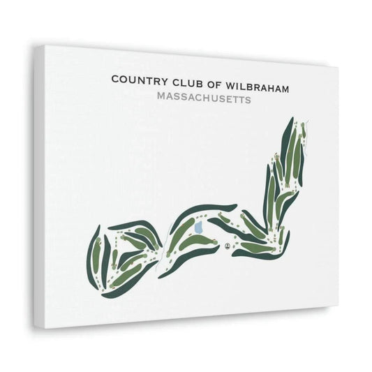 Country Club of Wilbraham, Massachusetts - Printed Golf Courses