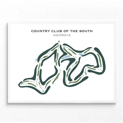 Country Club of the South, Georgia - Printed Golf Courses