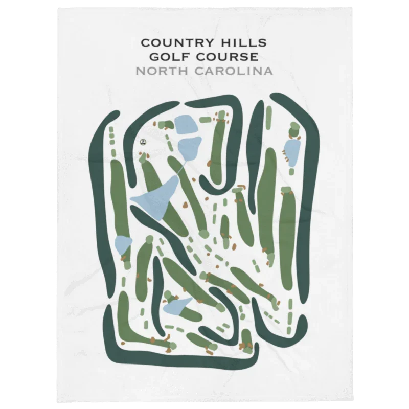 Country Hills Golf Course, North Carolina - Printed Golf Courses
