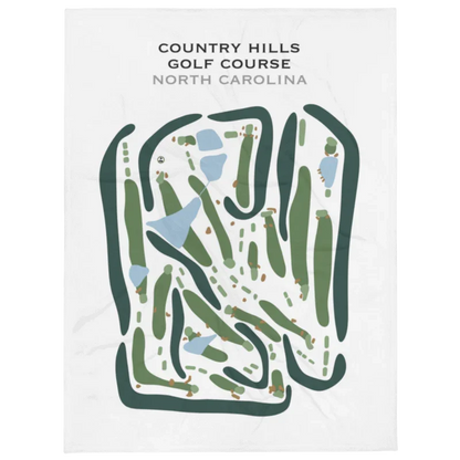Country Hills Golf Course, North Carolina - Printed Golf Courses