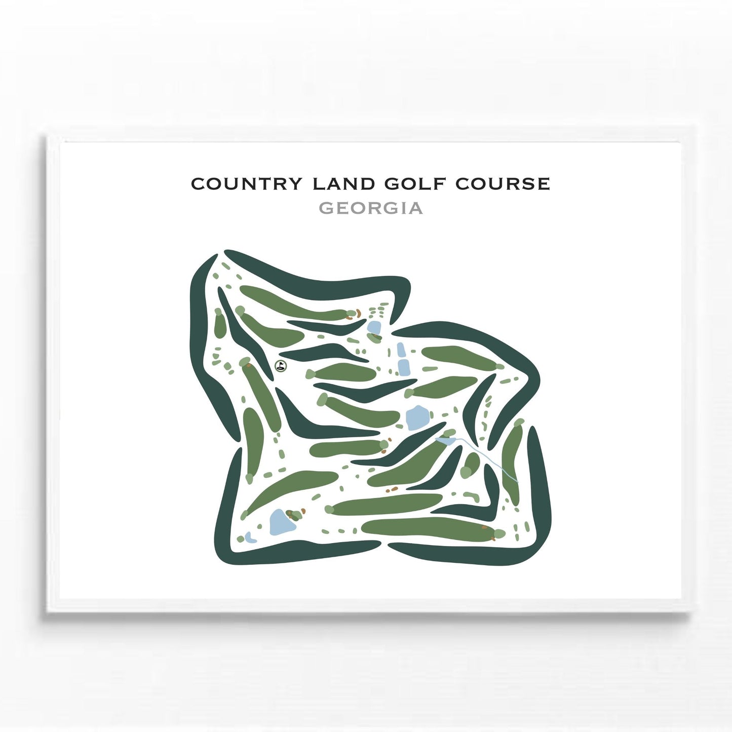 Country Land Golf Course, Georgia - Printed Golf Courses