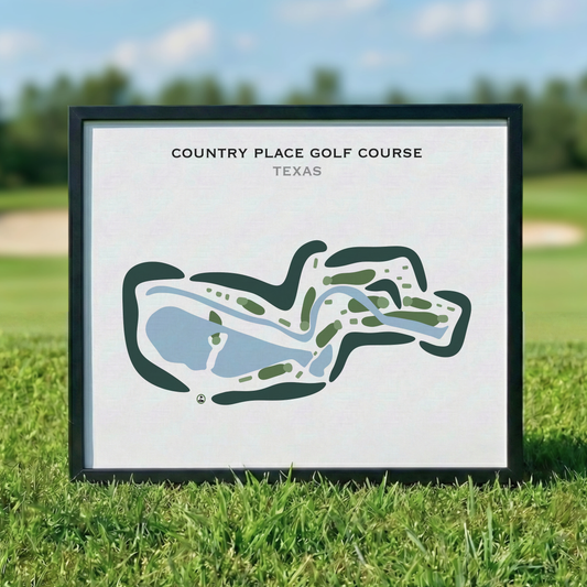 Country Place Golf Course, Texas - Printed Golf Courses