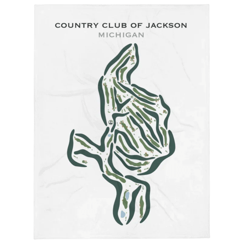Country Club of Jackson, Michigan - Printed Golf Courses