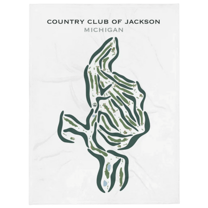 Country Club of Jackson, Michigan - Printed Golf Courses