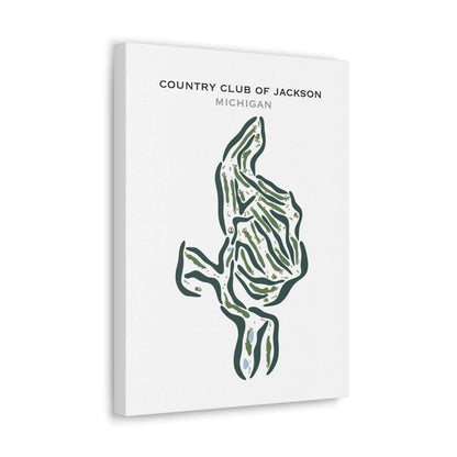Country Club of Jackson, Michigan - Printed Golf Courses