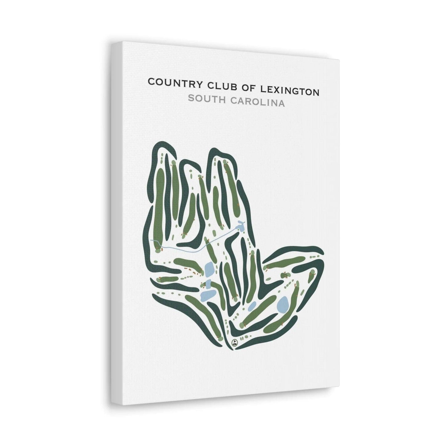 Country Club of Lexington, South Carolina - Printed Golf Courses