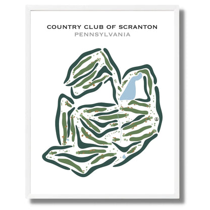 Country Club of Scranton, Pennsylvania - Printed Golf Courses