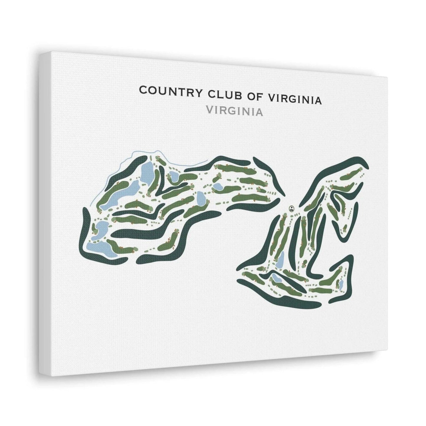 Country Club of Virginia, Virginia - Printed Golf Course