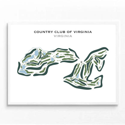 Country Club of Virginia, Virginia - Printed Golf Course
