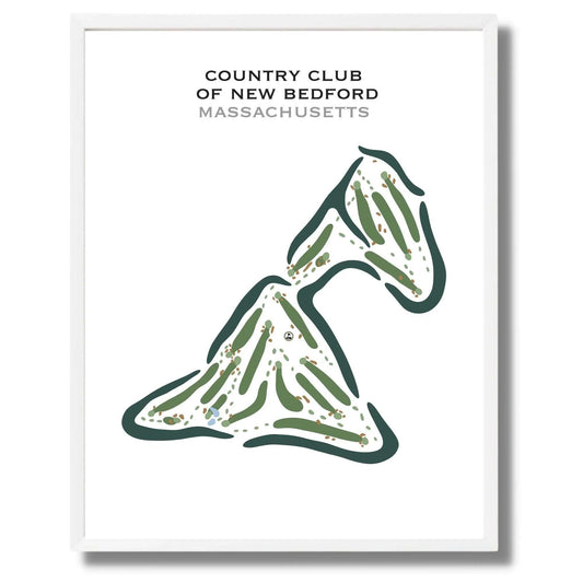Country Club of New Bedford, Massachusetts - Printed Golf Courses