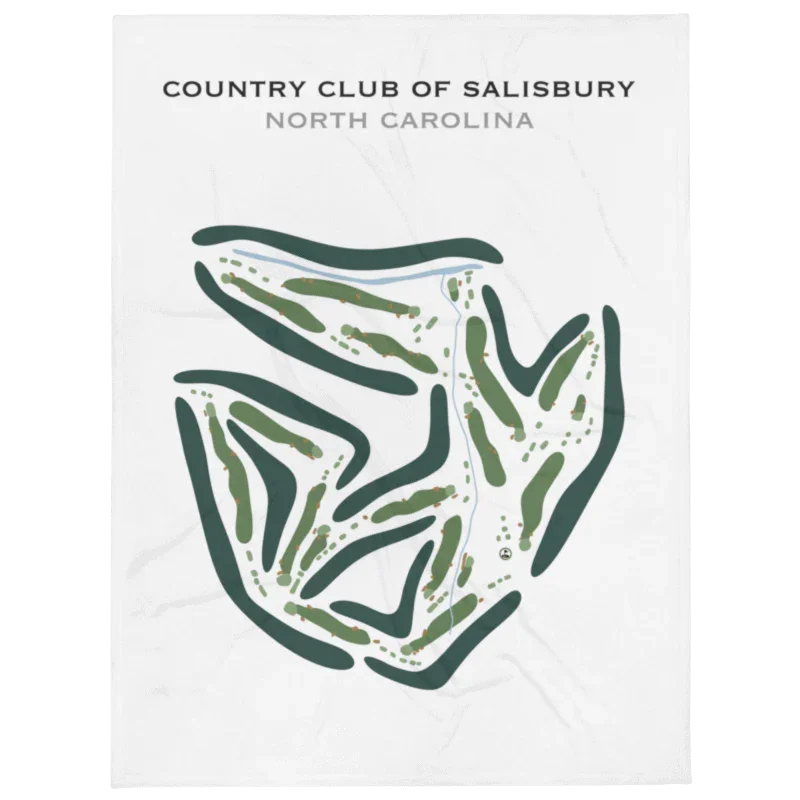 Country Club of Salisbury, North Carolina - Printed Golf Courses