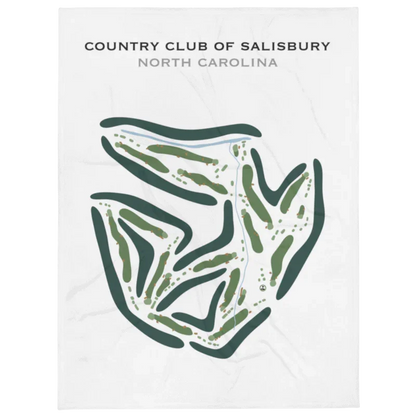 Country Club of Salisbury, North Carolina - Printed Golf Courses