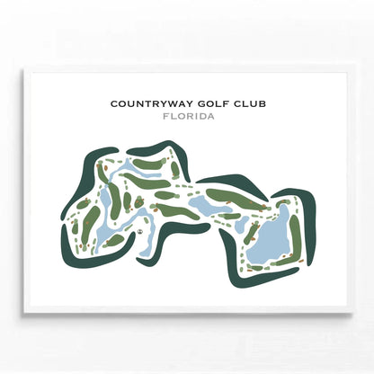 Countryway Golf Club, Florida - Printed Golf Courses