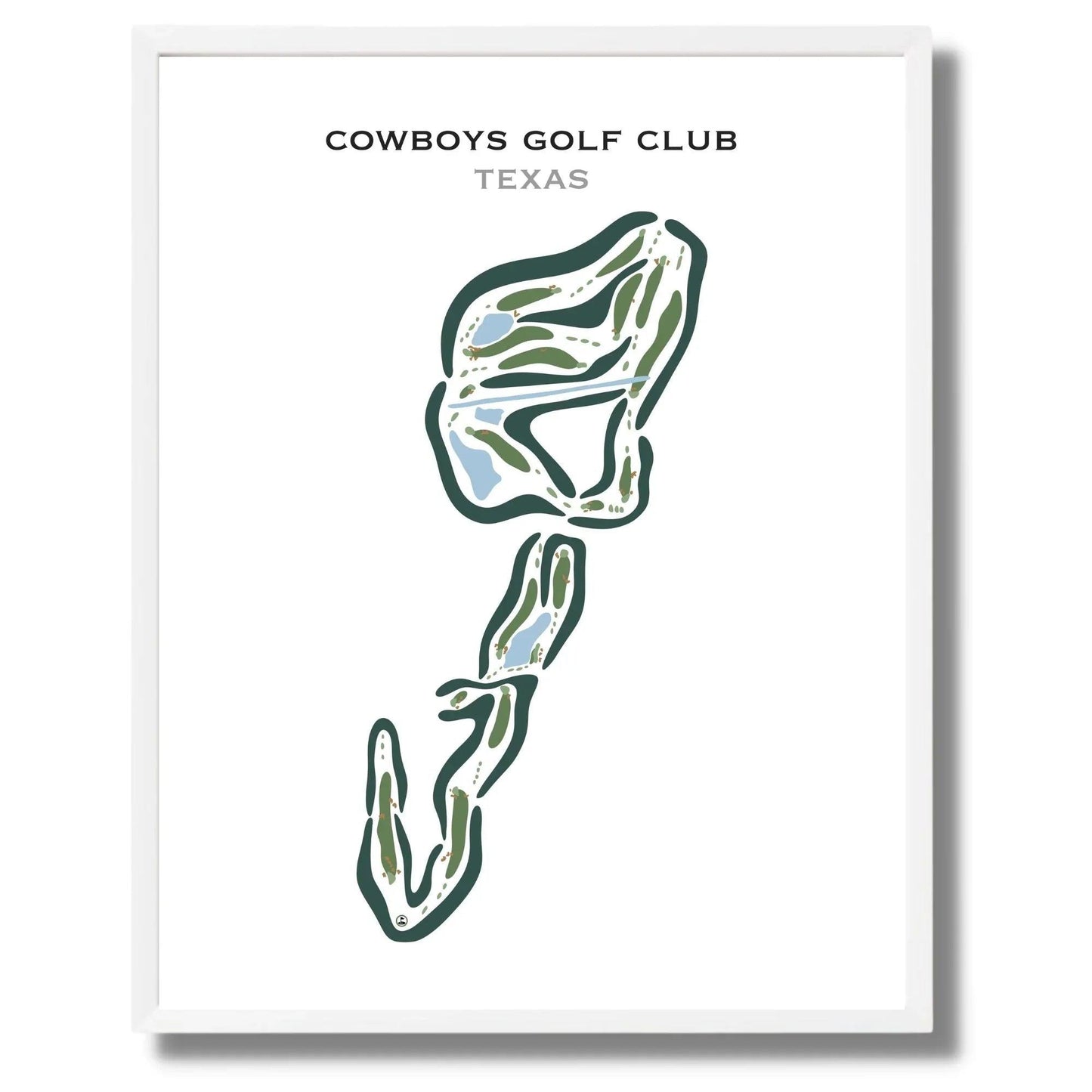 Cowboys Golf Club, Texas - Printed Golf Courses