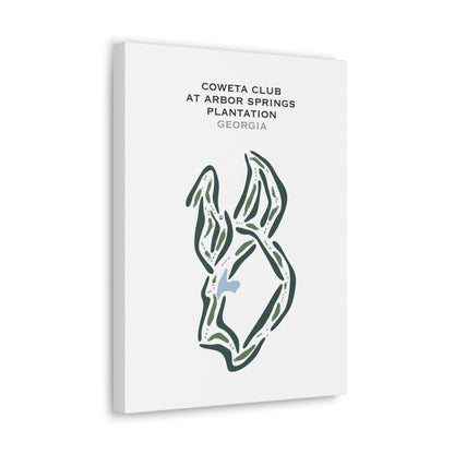 Coweta Club at Arbor Springs Plantation, Georgia - Printed Golf Courses