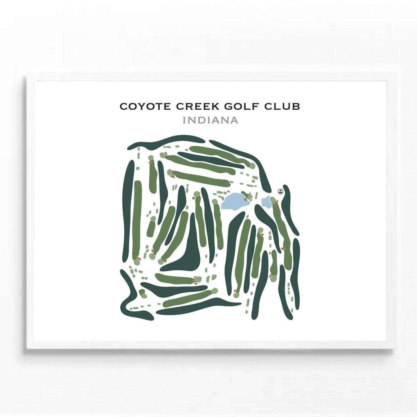 Coyote Creek Golf Club, Indiana - Printed Golf Course