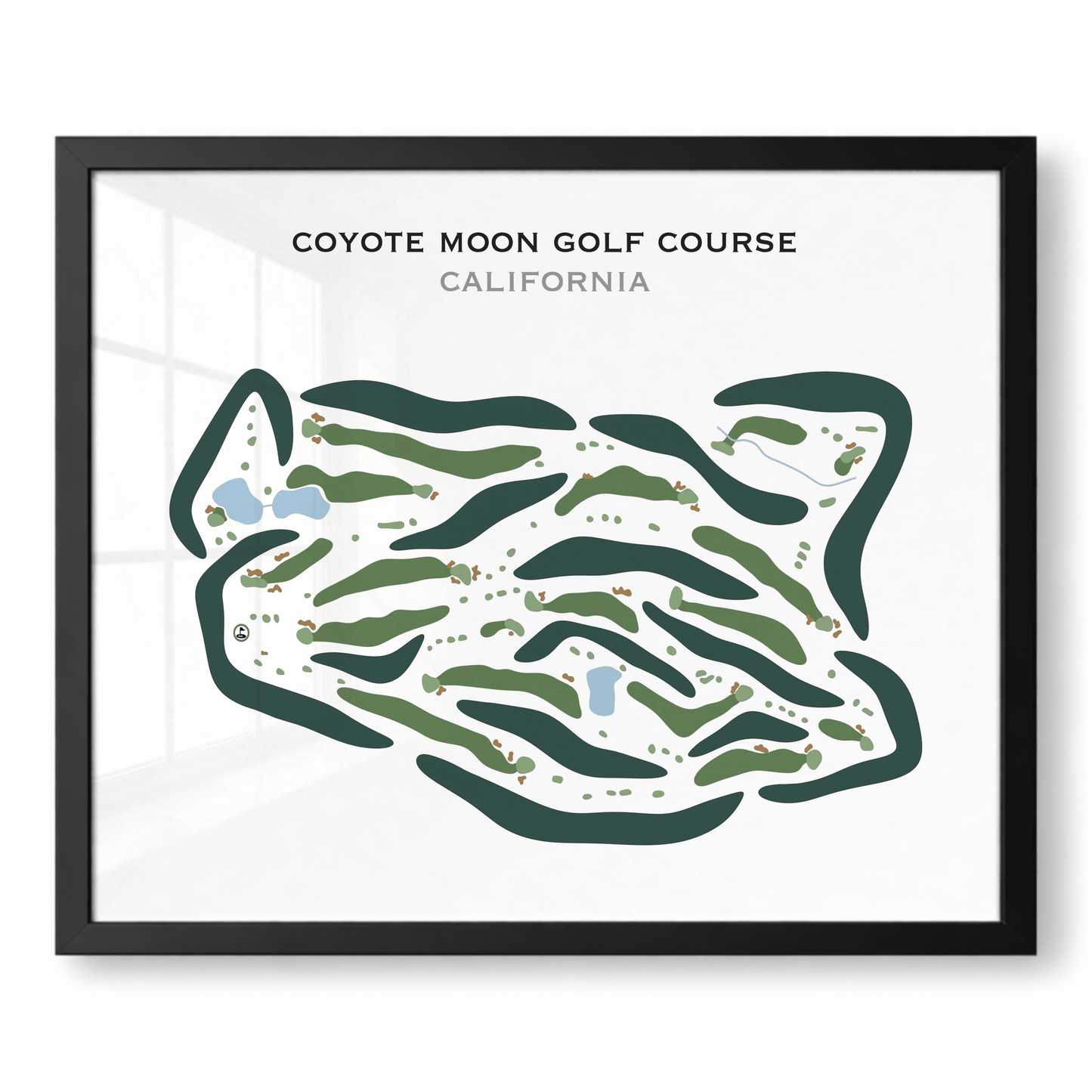 Coyote Moon Golf Course, California - Printed Golf Course