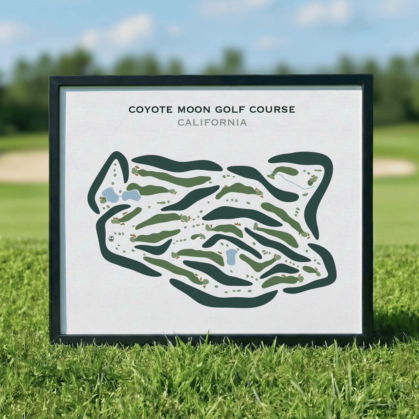 Coyote Moon Golf Course, California - Printed Golf Course