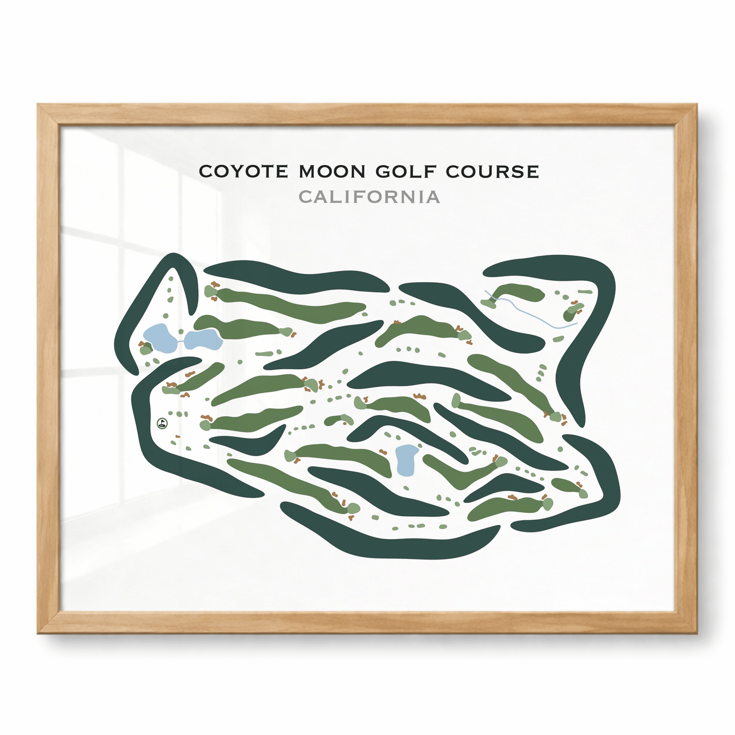 Coyote Moon Golf Course, California - Printed Golf Course