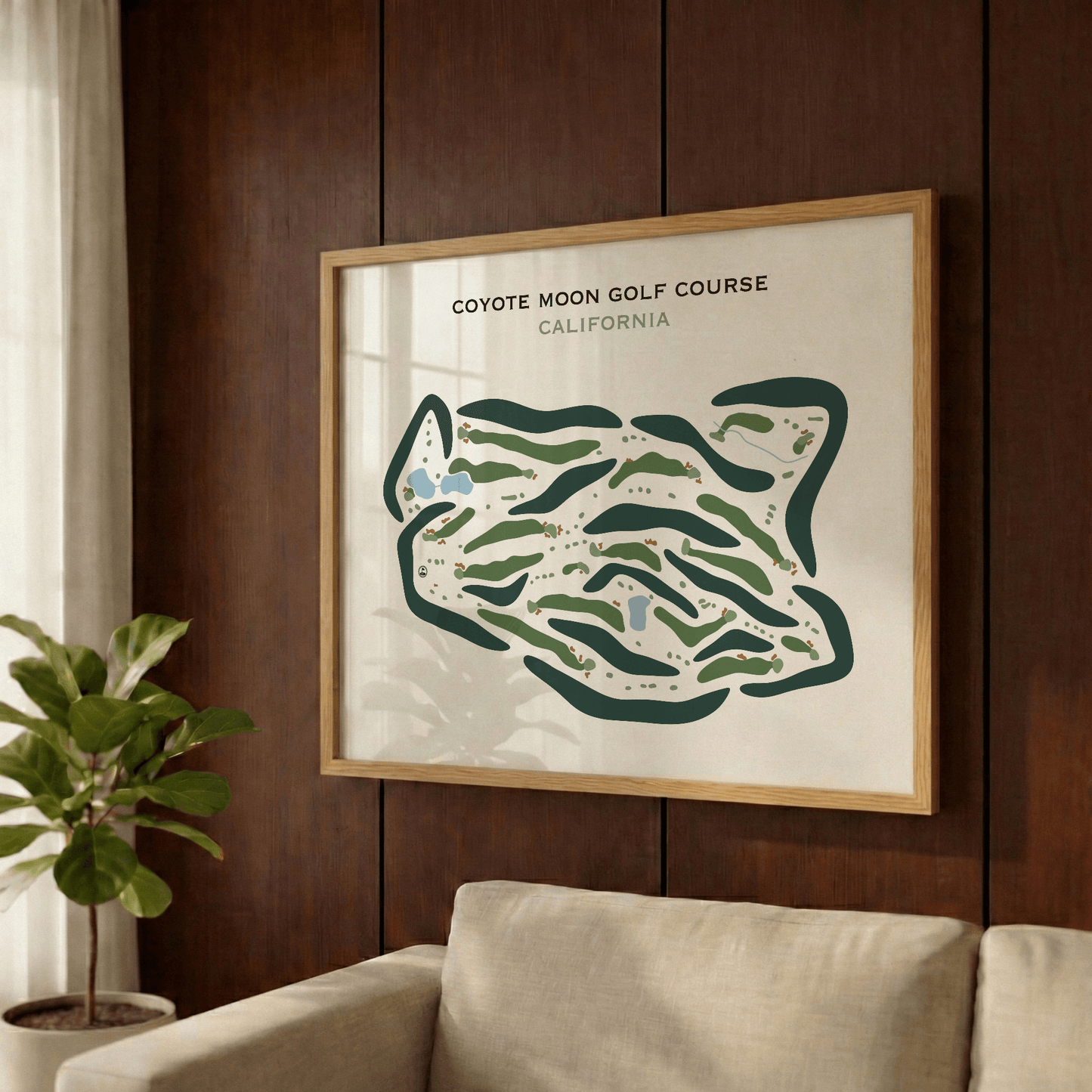 Coyote Moon Golf Course, California - Printed Golf Course
