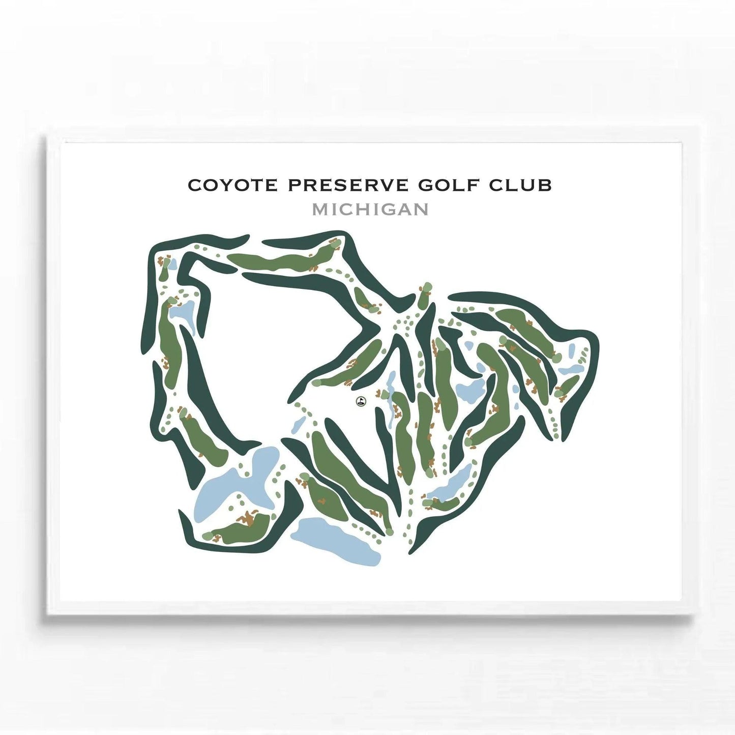 Coyote Preserve Golf Club, Michigan - Printed Golf Courses