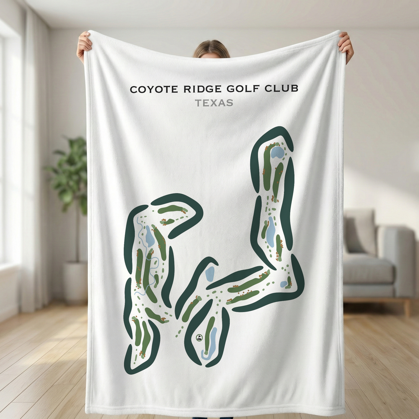 Coyote Ridge Golf Course, Texas - Printed Golf Course