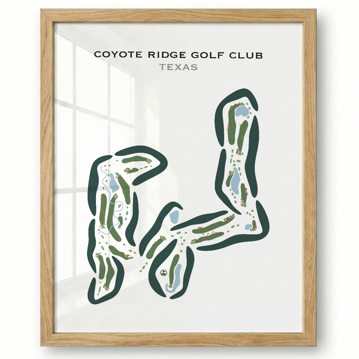 Coyote Ridge Golf Course, Texas - Printed Golf Course