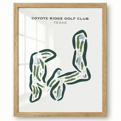 Coyote Ridge Golf Course, Texas - Printed Golf Course
