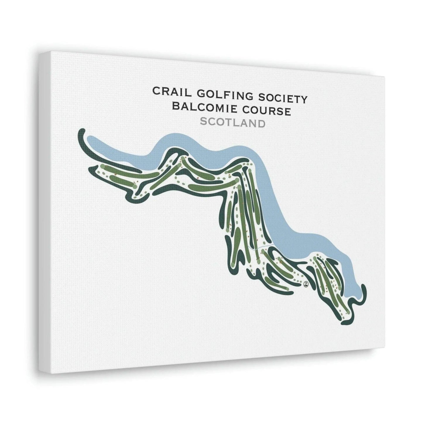 Crail Golfing Society Balcomie Course, Scotland - Printed Golf Courses