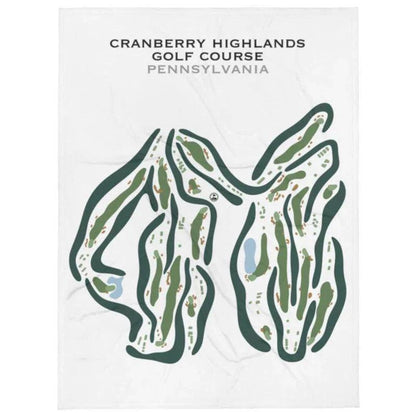 Cranberry Highlands Golf Course, Pennsylvania - Printed Golf Courses