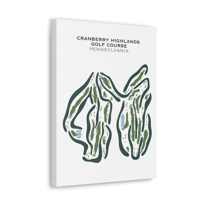 Cranberry Highlands Golf Course, Pennsylvania - Printed Golf Courses