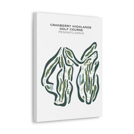 Cranberry Highlands Golf Course, Pennsylvania - Printed Golf Courses