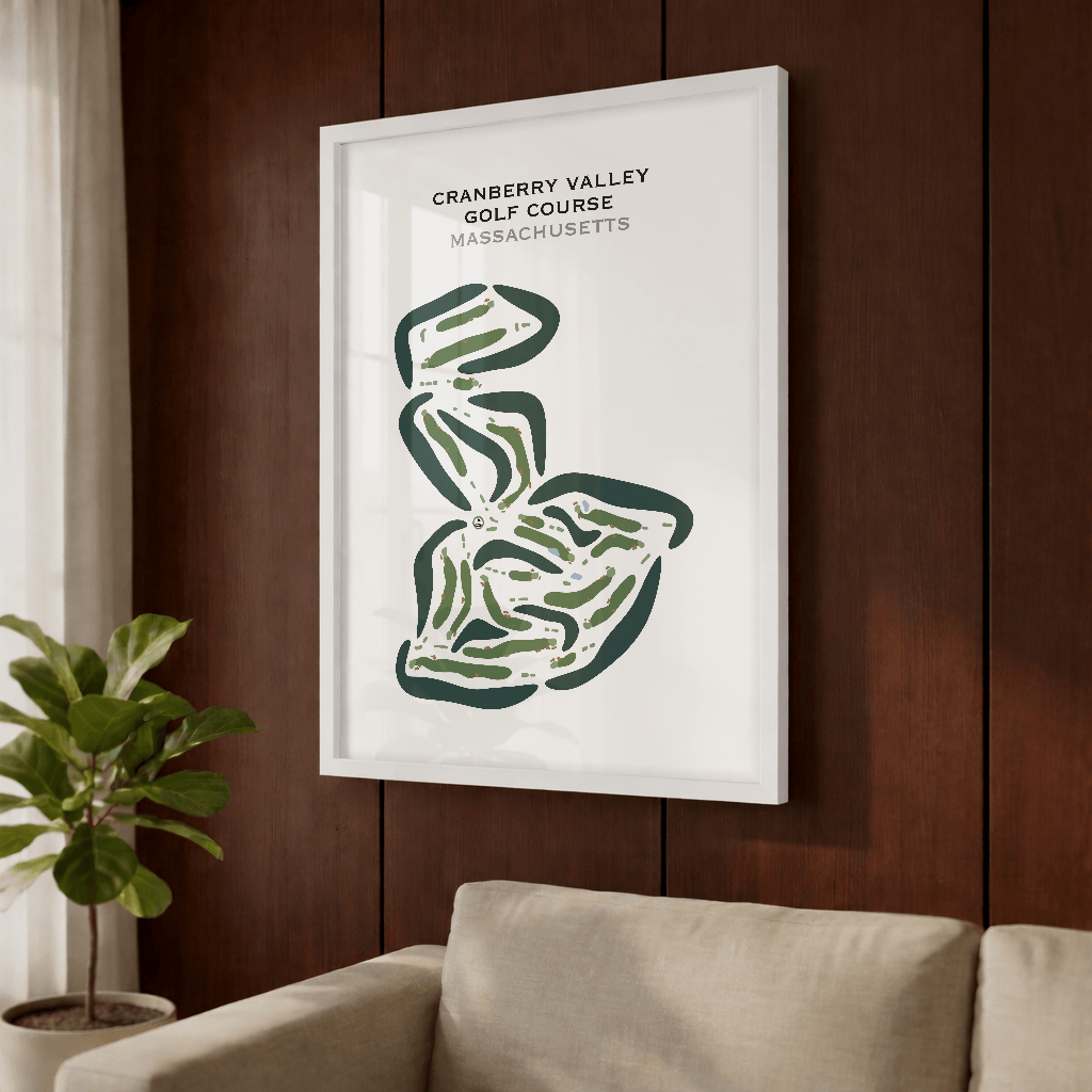 Cranberry Valley Golf Course, Massachusetts - Printed Golf Courses