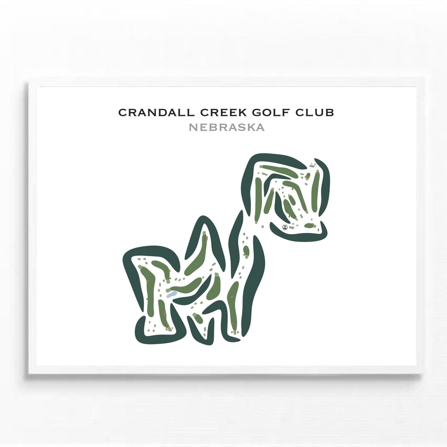 Crandall Creek Golf Club, Nebraska - Printed Golf Courses