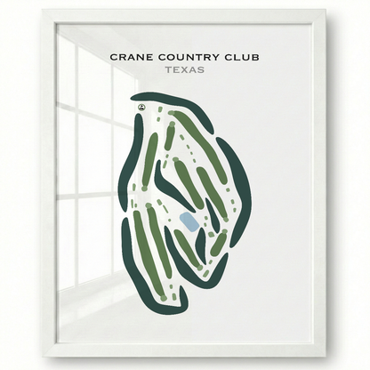 Crane Country Club, Texas - Printed Golf Courses