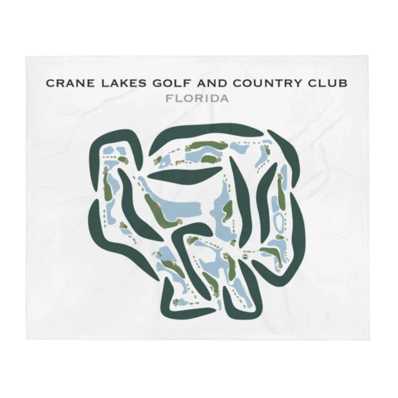 Crane Lakes Golf and Country Club, Florida - Printed Golf Course