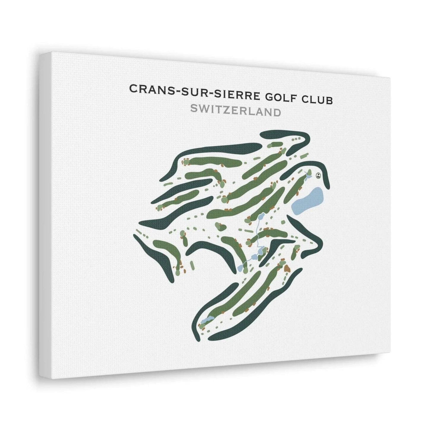 Crans-sur-Sierre Golf Club, Switzerland - Printed Golf Course