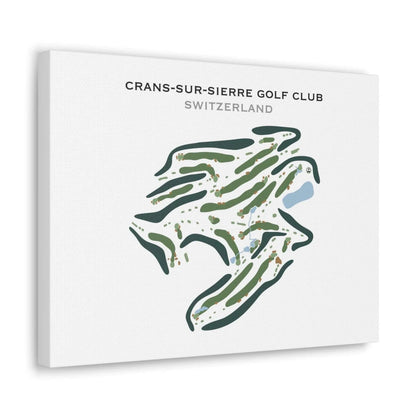 Crans-sur-Sierre Golf Club, Switzerland - Printed Golf Course