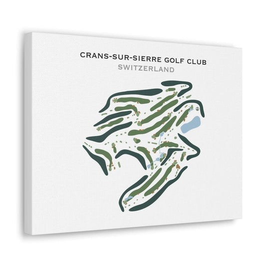 Crans-sur-Sierre Golf Club, Switzerland - Printed Golf Course