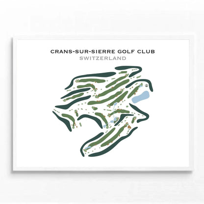 Crans-sur-Sierre Golf Club, Switzerland - Printed Golf Course