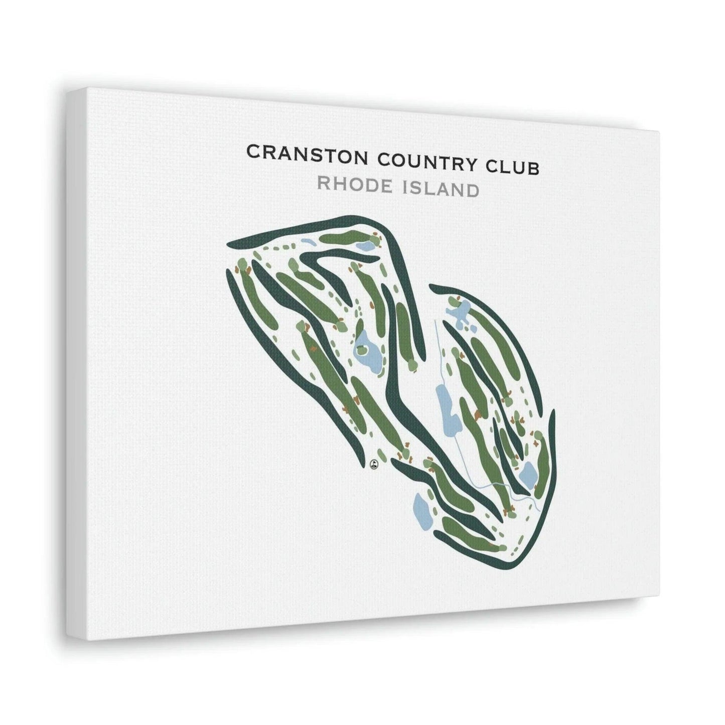 Cranston Country Club, Rhode Island - Printed Golf Courses