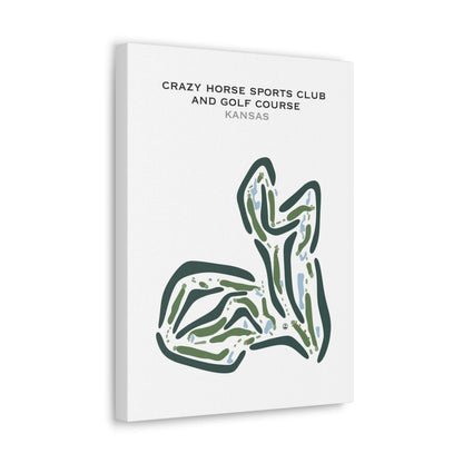 Crazy Horse Sports Club & Golf Course, Kansas - Printed Golf Courses