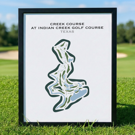 Creek at Indian Creek Golf Course, Texas - Printed Golf Courses