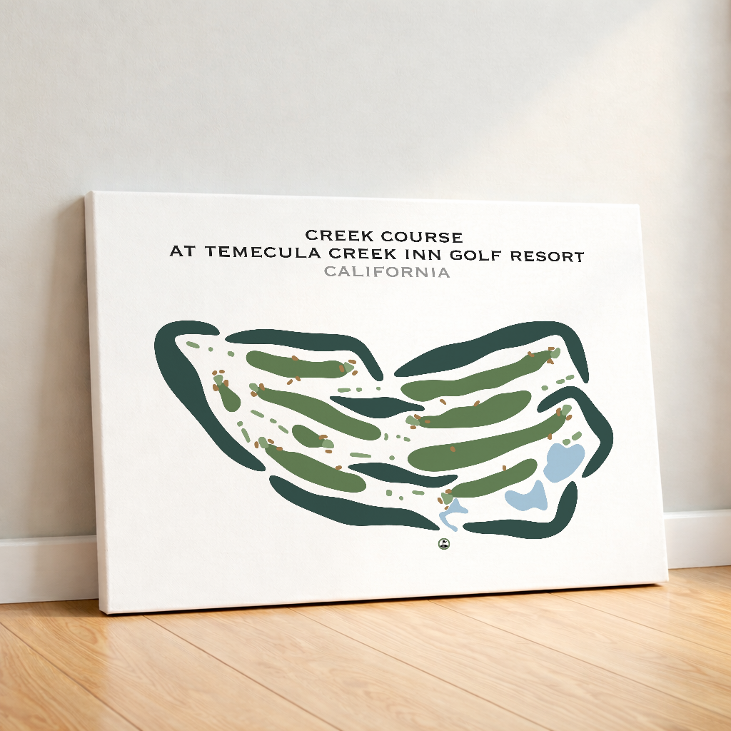Creek Course at Temecula Creek Inn Golf Resort, California - Printed Golf Courses